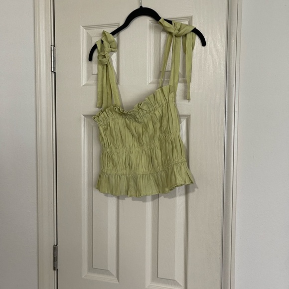 Emory Park Light lime green. Top feels linen - Picture 6 of 10